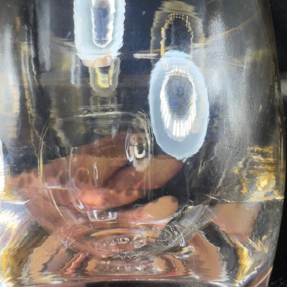 Glassybaby Hand Blown Glass Votive Candle Holder Clear With Gold Layer Cup Glass - Picture 2 of 10